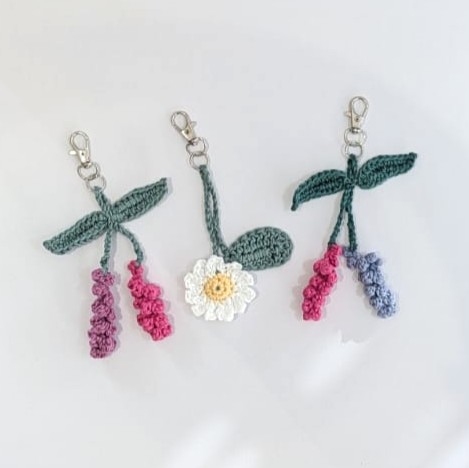 Blumen-Schlüsselanhänger